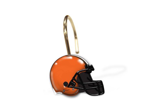 NFL Cleveland Browns Set of 12 Shower Curtain Rings