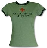 MASH 4077th M*A*S*H juniors babydoll shirt Green