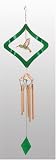 Outdoor Living : Mosaic Hummingbird Wind Spinner and Wind Chime