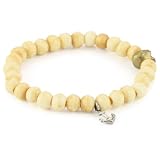 M.Cohen Yak Bone Beads, Anchor And Brass Skull