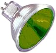 Ushio 1000584 - FNE/FG - Green 50 Watt Colored MR16 Spot Light