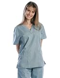 Unisex Solid Scrub Top - 2 Pockets, Nursing Scrubs, Medical Uniforms