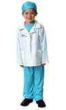 Kids Blue Medical Doctor Play Career Dressup Halloween Costume 6/8