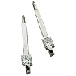 14K White Gold Diamond Solitaire Fashion Earrings