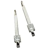 14K White Gold Diamond Solitaire Fashion Earrings