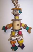 Planet Pleasures Bamboo Man 8in x 6in Small Bird Toy