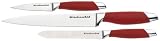 KitchenAid 3-Piece Red Silicone Cutlery Set