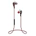 2015 Newest Bluetooth 4.0 Wireless Stereo Earbuds with Noise Cancellation Sports Earphones Headphones, Say Yes or No to pick or reject call, Support 5 Languages Voice Prompt Headsets with Voice Control Function.(Red)