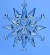 4.5" Icy Crystal Blue Starburst Snowflake Christmas Ornament