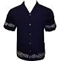 Iron Cross Border Biker Shirt, Dragonfly, navy