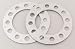 Automotive : Mr. Gasket Co. MRG-2376: Wheel Spacer, Aluminum, 6 x 5.5 in., 1/4 in. Thick, Pair