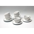 12-tlg. Cappuccinotassen-Set f�r 6 Personen "Bistro"