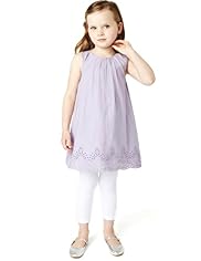 2 Piece Autograph Cotton Rich Broderie Tunic & Leggings Outfit