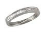 18k White Gold 1/4ctw Baguette Diamond  Band (H, SI2)