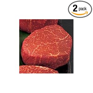 Kobe Beef Filet Mignon - Two 6 oz filets by Premier American Kobe Beef - 5 Star