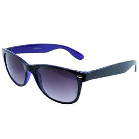 G&G Retro Two Tone Color Wayfarer Sunglasses Gradient Lens