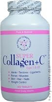 SUPER Collagen + C Type I & III for Joints, Tendons, Ligaments, Bones, Muscles, Skin, Hair, Nails & Weight Control (Quantity:350 Tablets)