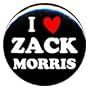 1" Saved By The Bell "I Love Zack Morris" Button/Pin