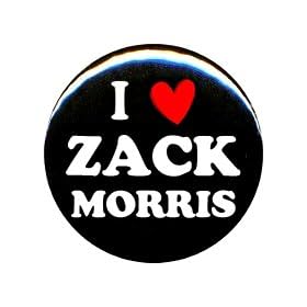 1" Saved By The Bell "I Love Zack Morris" Button/Pin