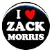 1" Saved By The Bell "I Love Zack Morris" Button/Pin
