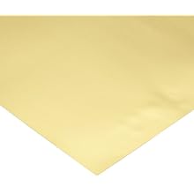 260 Brass Sheet, Unpolished (Mill) Finish, H02 Temper, Standard Tolerance, Inch, ASTM B19/ASTM B36