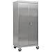 Sandusky ST4D362478-XX Stainless Steel Mobile Storage Cabinet, 4 Adjustable Shelves, 400 lb. Per Shelf Capacity, 84" Height x 36" Width x 24" Depth