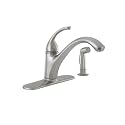 Kohler R10412-BN Brushed Nickel Kitchen Faucet with Side Spray