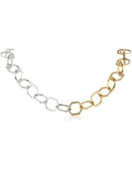 Lucky Brand "Mar14 The Bees Knees Nks Brc" Hexagon Link Chain Necklace, 18"