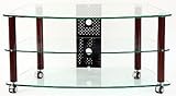 TransDeco TD117W 42.625in. Cart TV Stand