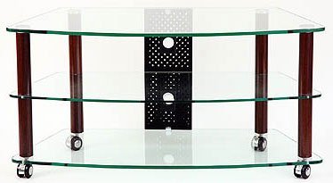 TransDeco TD117W 42.625in. Cart TV Stand