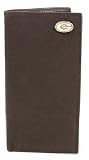 Brown Pebble Grain Leather Secretary with Silver Emblem - Collegiate Series