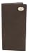 Brown Pebble Grain Leather Secretary with Silver Emblem - Collegiate Series