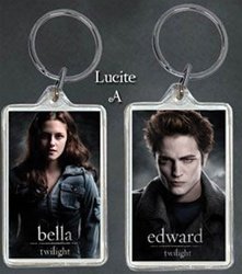 Twilight Edward/Bella Lucite Keychain