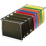 Pendaflex 4152X2ORA Hanging Box Bottom Folder w/Infopocket, Orange, Letter, 2 Cap., 25/box