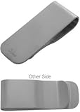Men's Dual Sided Matte Finish Titanium Money Clip