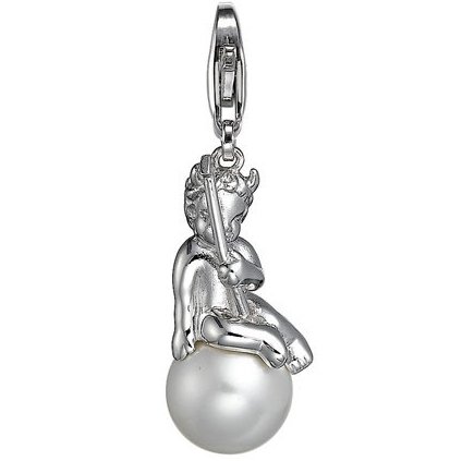 Esprit Damen-Charms white devil 925 Sterlingsilber 1 Glasperle wei&szlig; ESCH90877B000 Preisvergleich