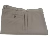 Calvin Klein Mens Flat Front Slim Fit Taupe Tan Wool Dress Pants - Size 31 x30
