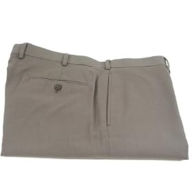 Calvin Klein Mens Flat Front Slim Fit Taupe Tan Wool Dress Pants - Size 31 x30
