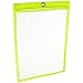 Brady 2011L 3" Height, 9" Width, 6" Depth, Plastic, Green On Clear Color Safety Glasses Holder, Legend "Safety Glasses"