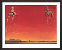 The Elephants, 1948 Collections Framed Art Poster Print by Salvador Dali, 20x16