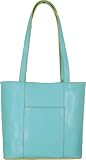 Baekgaard Caribbean Blue Lemon chic Genuine leather tote handbag