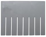 Quantum Storage Systems DL93120 Long Divider for Dividable Grid Container DG93120, Gray, 6-Pack