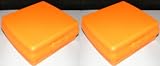 Tupperware Sandwich Keeper Set of Two. Orange