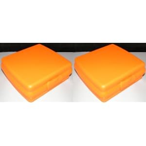 Tupperware Sandwich Keeper Set Orange by