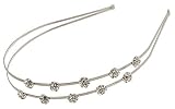 L. Erickson Engaged Headband - Silver with Crystals