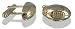 Solid Silver Rugby Ball Mens Cufflinks