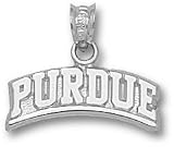 Purdue Boilermakers Solid Sterling Silver Arched ''PURDUE'' 3/16'' Pendant