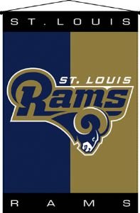 Buy St. Louis Rams 29x45 Deluxe Wallhanging Banner by Blanket Depot Inc.