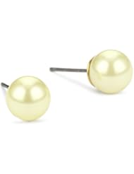 1928 Bridal Basic 8mm Simulated Pearl Earrings