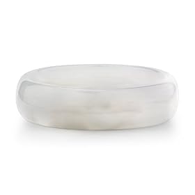 White Agate Bangle Bracelet by Amazon.com Collection